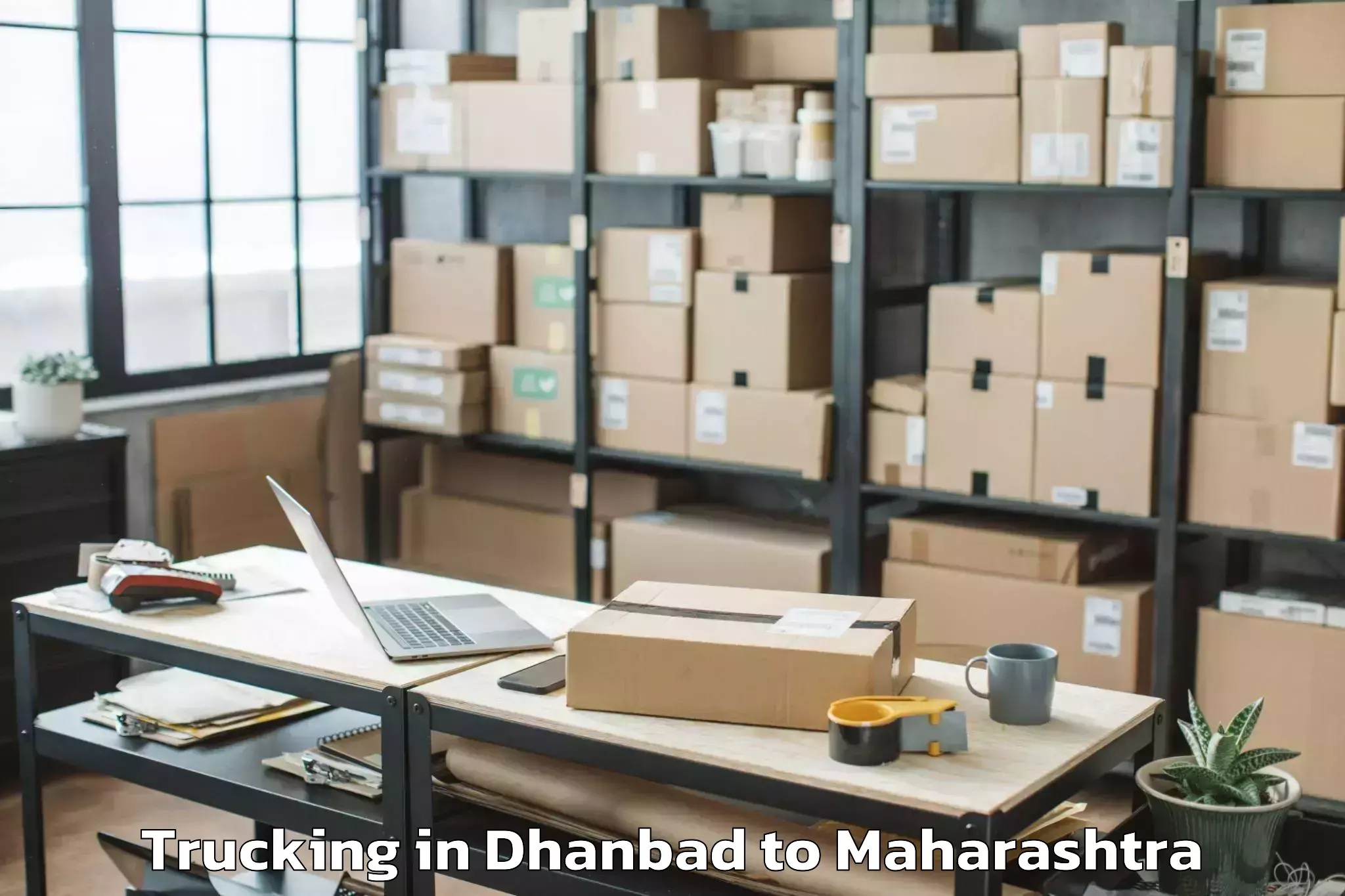 Professional Dhanbad to Mhasvad Trucking